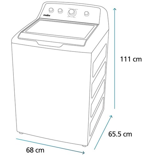 Combo de Lavado Mabe Gas 22Kg Lma72215G47N8Msd Dgray