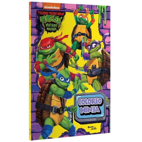 Tortugas Ninja. Caos Mutante. Coloreo Ninja Planeta Junior