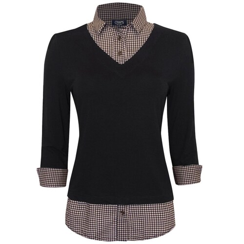 Blusa Combinada Chaps  para Mujer