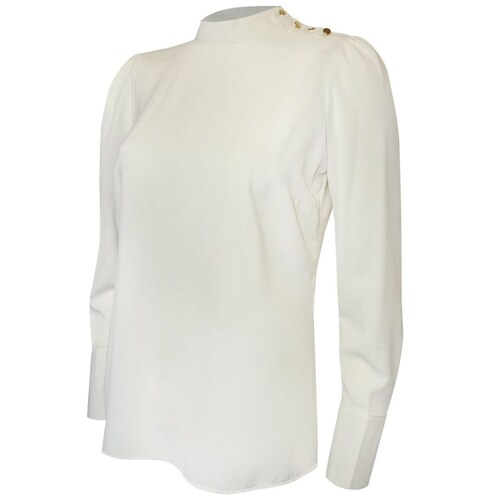 Blusa Hueso Lisa Chaps  para Mujer