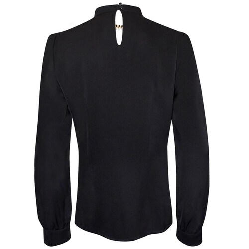 Blusa Negra Lisa Chaps  para Mujer