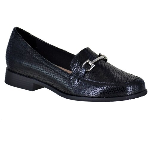 Mocasín con Textura y Hebilla Negro Joyce