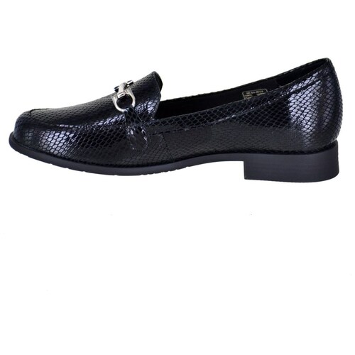 Mocasín con Textura y Hebilla Negro Joyce