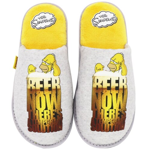 Pantufla Tulua Gris The Simpson para Hombre