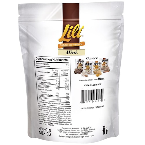 Galletas Lili Mini con Chocolate