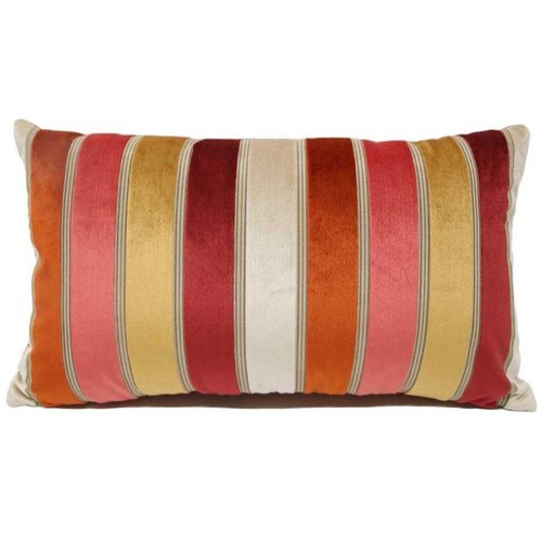Cojín Lumbar Stripe Muelle Sangria Vintage Home