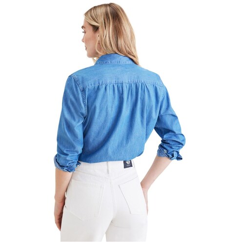 Blusa Long Sleeve Collared Woven Dockers