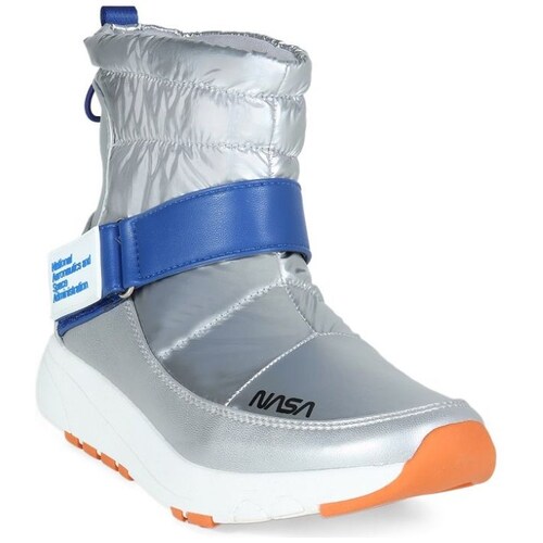 Bota con Diseño Nasa Plata Cloe