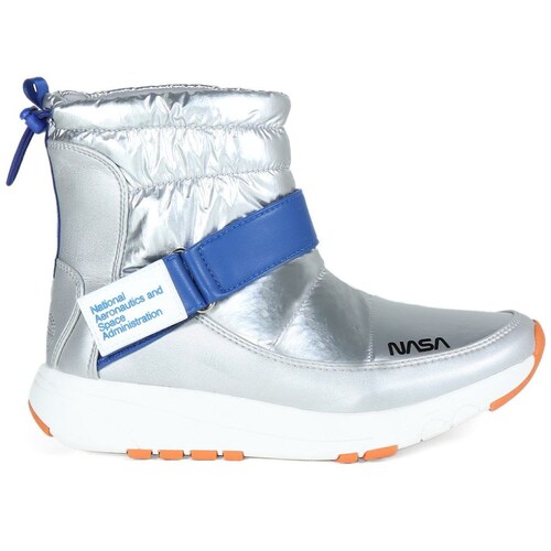 Bota con Diseño Nasa Plata Cloe