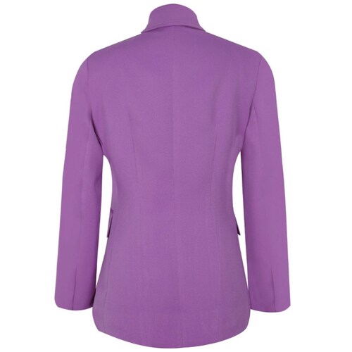 Saco Just By Basel Cuello Solapa Diseño Liso