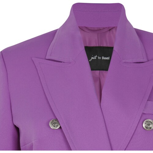 Saco Just By Basel Cuello Solapa Diseño Liso