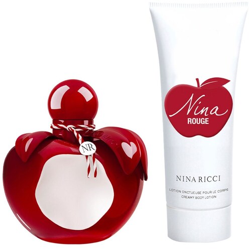Fragancia Set Nina Ricci Nina Rouge Edt 80 Ml + Body Lotion 75 Ml para Mujer