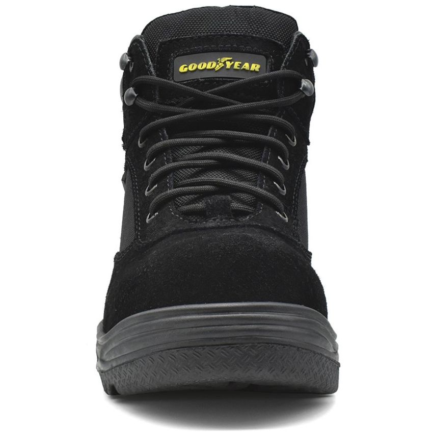 Bota goodyear piel discount negra