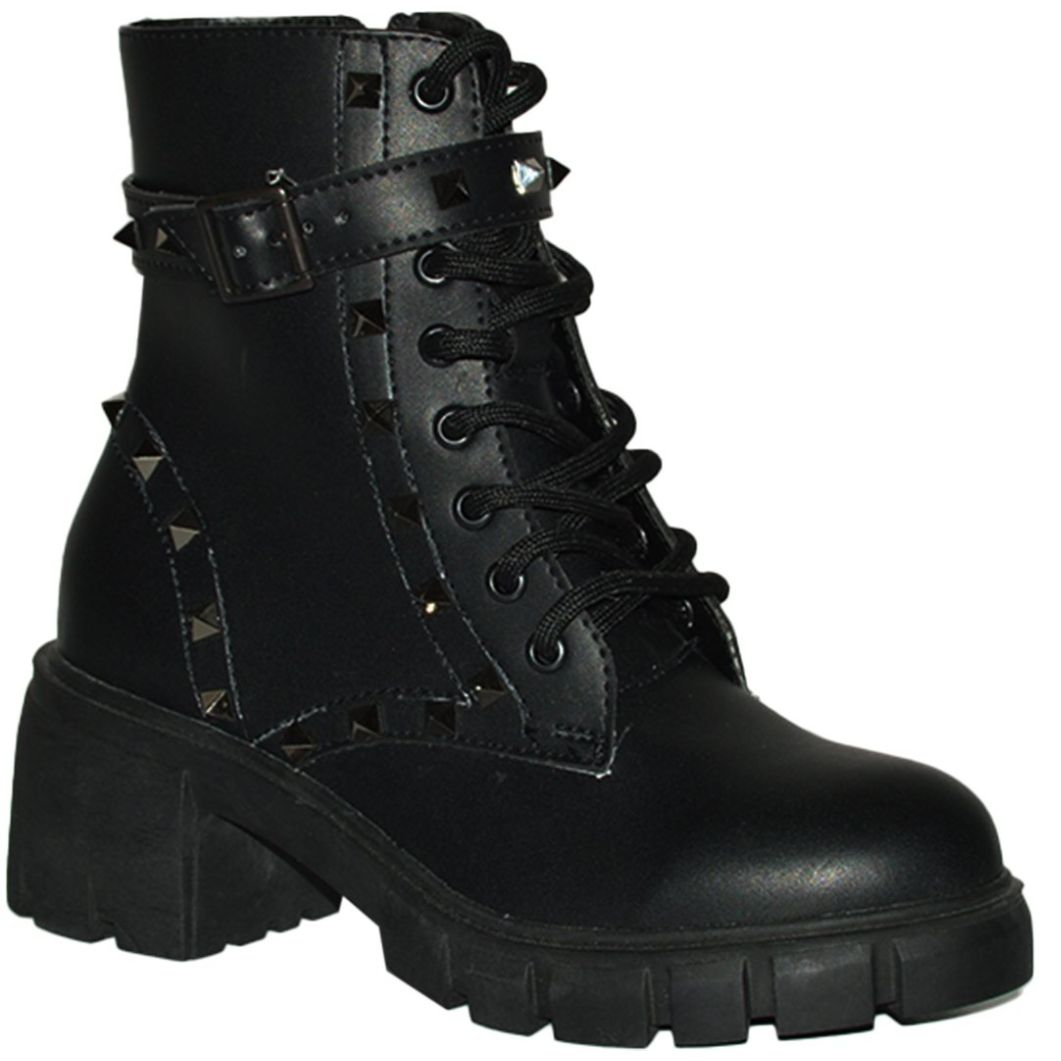 Bota Combat con Estoperoles Negra Philosophy Jr