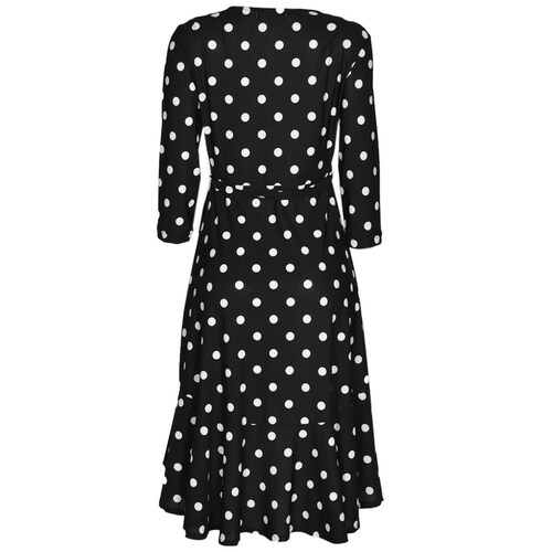 Vestido con Cinta de Amarre y Estampado de Lunares Philosophy para Mujer