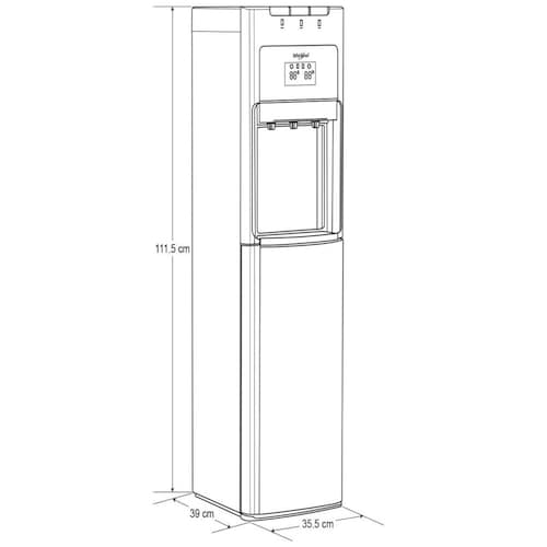 Dispensador de Agua con Garrafón Oculto Whirpool