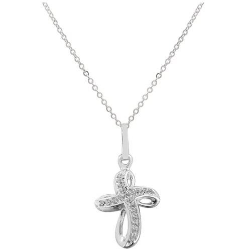 Cadena con Cruz Moño con Piedras Mosha