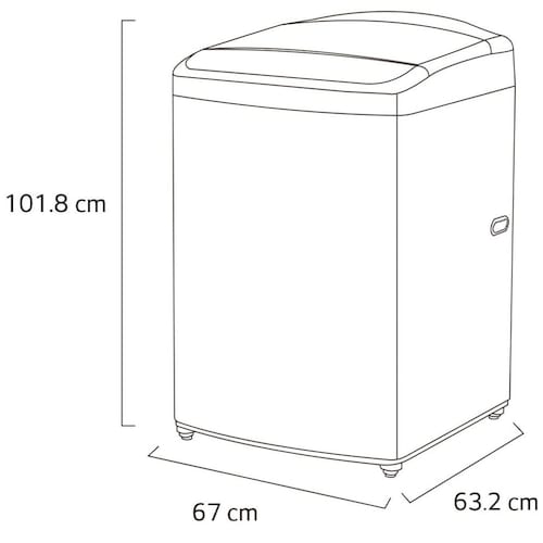 Lavadora Lg Blanca Carga Superior 18K Wt18Wv6