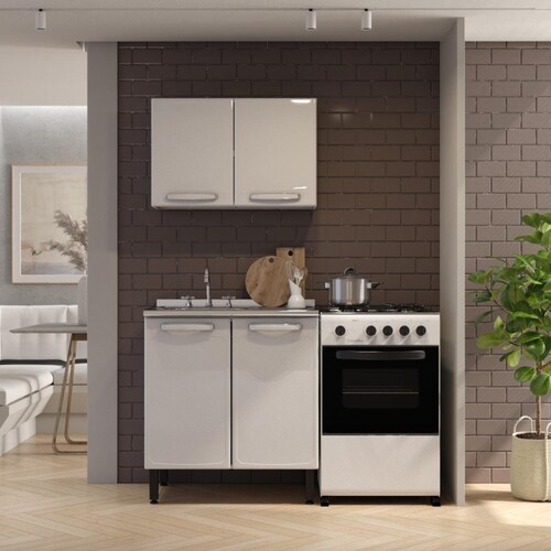Cocina Acero Bertolini Alaska 80 Cm Blanca