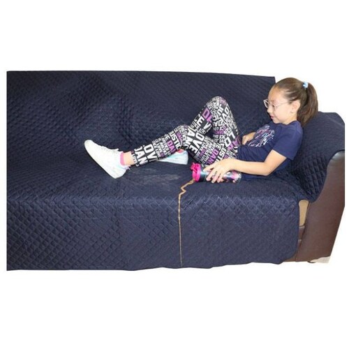 Couch Coat 1 Pieza Azul / Gris