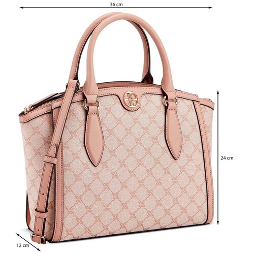 Bolsa Satchel de Mano Rosa Multicolor Nine West