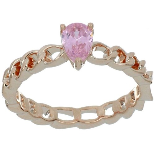 Anillo Pera Rosa Chapado Oro Rosa para Mujer Farfalla Bonetti