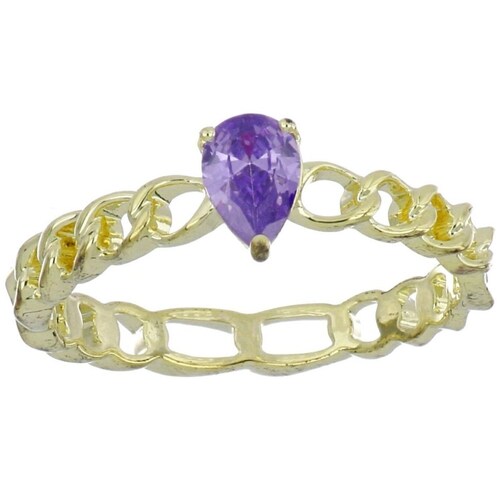 Anillo Pera Rosa Chapado Oro Rosa para Mujer Farfalla Bonetti