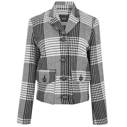 Sobrecamisa Basel Manga Larga Cuello Camisero Diseño Estampado Príncipe de Gales
