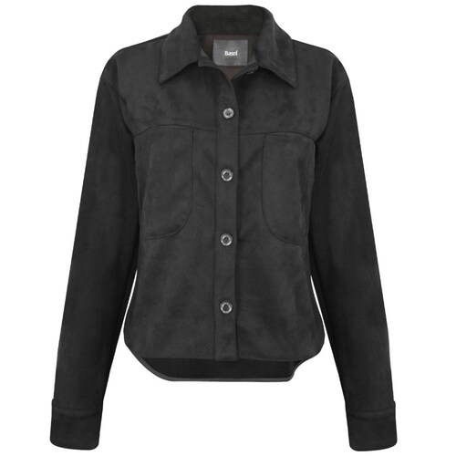 Sobrecamisa Basel Manga Larga Cuello Camisero Diseño Liso de Suede