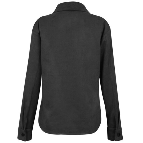 Sobrecamisa Basel Manga Larga Cuello Camisero Diseño Liso de Suede