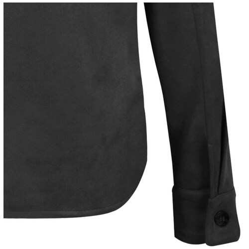 Sobrecamisa Basel Manga Larga Cuello Camisero Diseño Liso de Suede