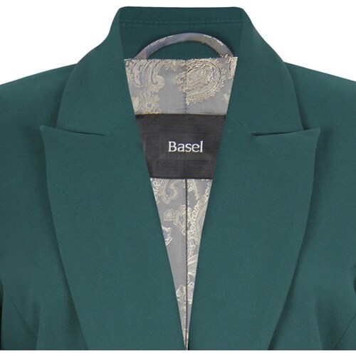Saco Basel Manga Larga Cuello Solapa Diseño Oversized