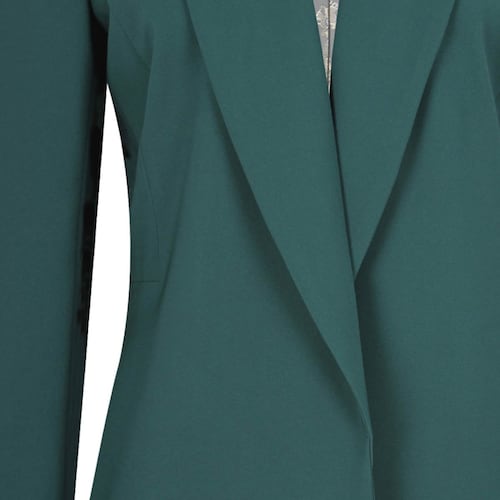 Saco Basel Manga Larga Cuello Solapa Diseño Oversized