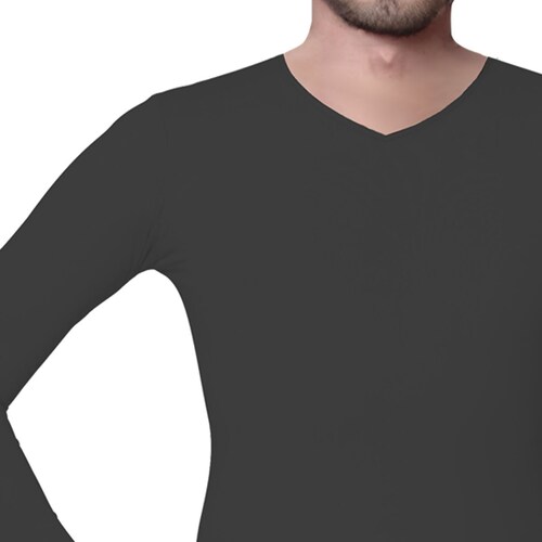 Camiseta Termica Oscar Hackman Cuello V Doble Felpa Blanco para Hombre