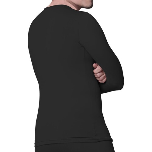 Camiseta Termica Oscar Hackman Cuello V Doble Felpa Blanco para Hombre