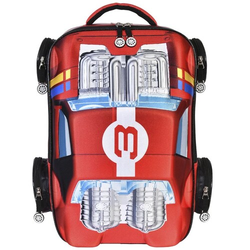 Mochila Hot Wheels Rojo Keepack para Primaria