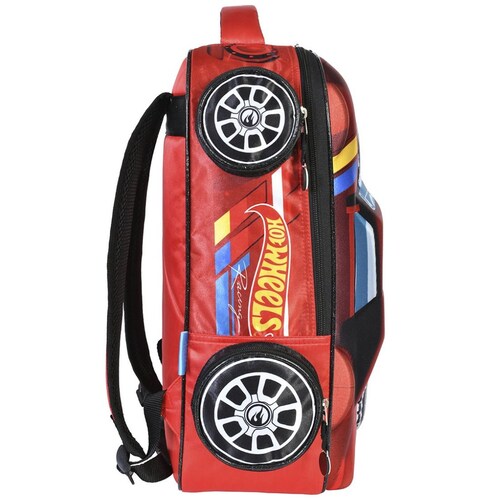 Mochila Hot Wheels Rojo Keepack para Primaria