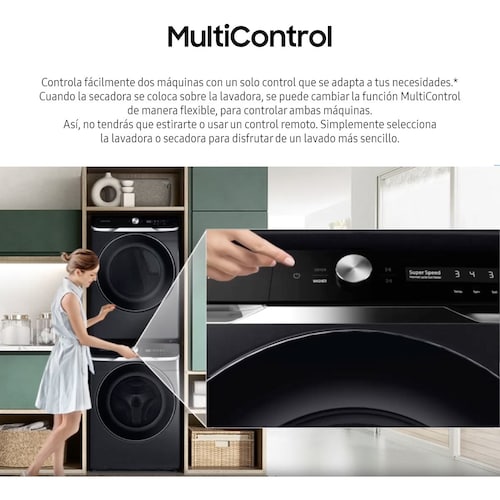 Secadora Samsung Blanca Frontal 24Kg F-Dvg24C63Wcp