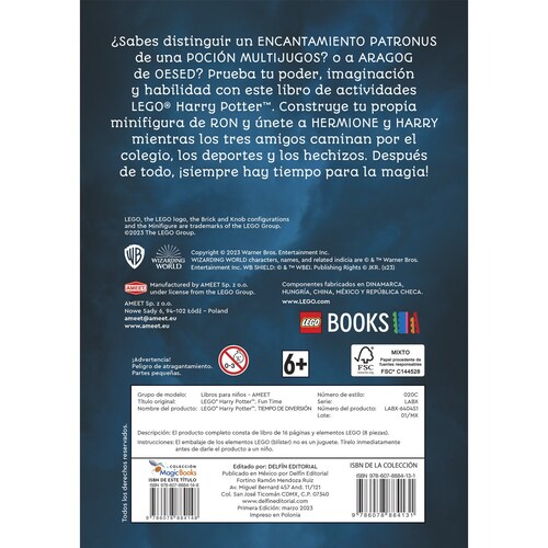 Libro Bolsillo Lego Harry Potter Magic Books