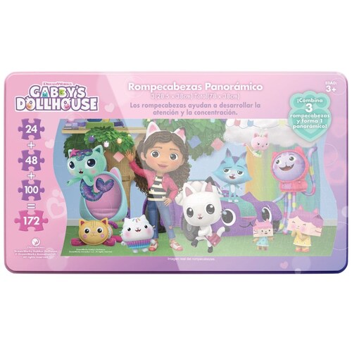 Rompecabezas 3 En1 Gabby´s Dollhouse