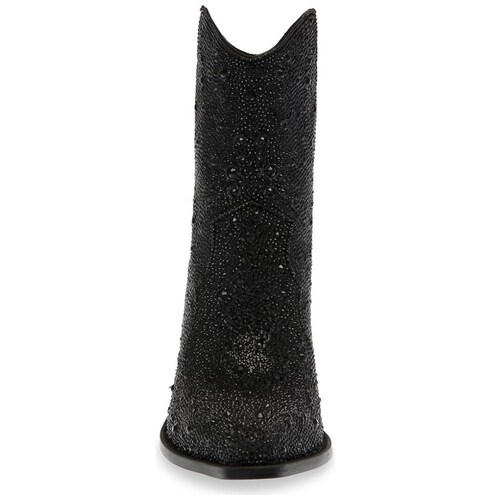 Botín Estilo Vaquero con Brillos Negro Steve Madden
