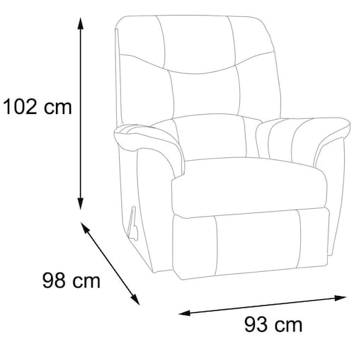 Reclinable Frankfurt Gris Distinción