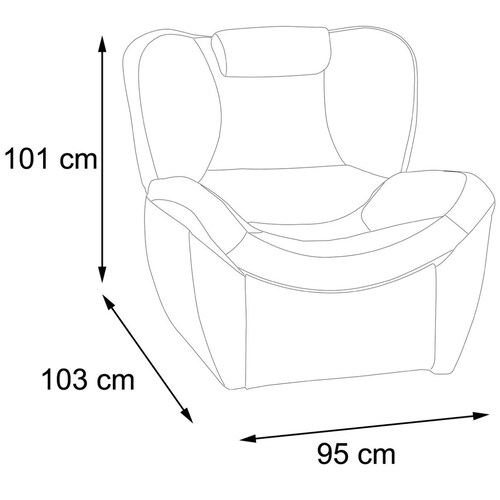 Reclinable Glider Giratorio Kyoto Brown Distinción