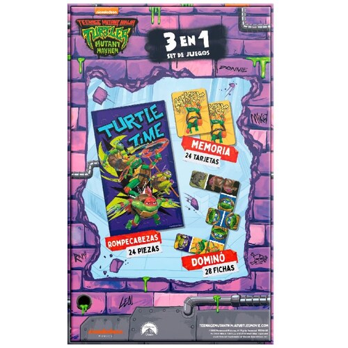 Set de Juegos 3 en 1 Tmnt Novelty
