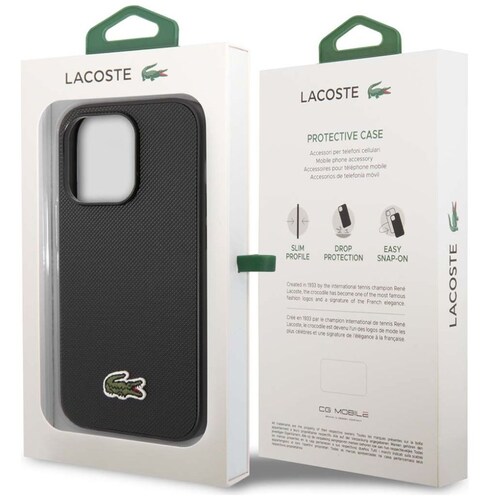 Funda Negra Lacoste para Iphone 14 Pro