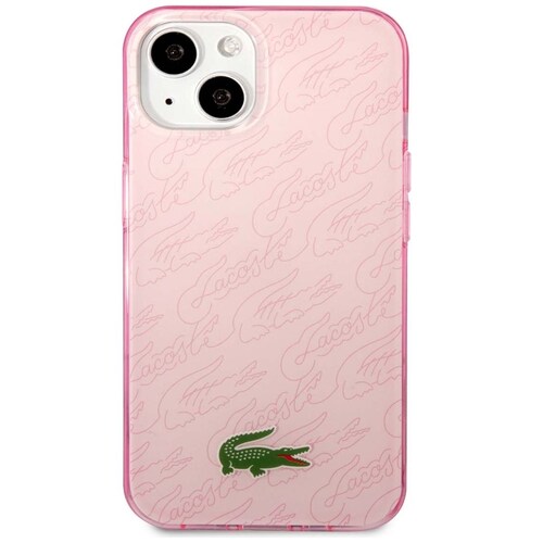 Funda Lacoste para Iphone 14 Plus Firma Rosa