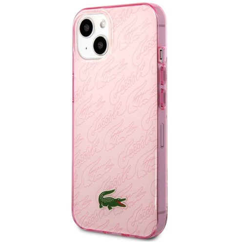 Funda Lacoste para Iphone 14 Plus Firma Rosa