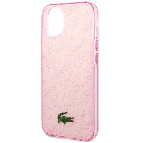 Funda Lacoste para Iphone 14 Plus Firma Rosa
