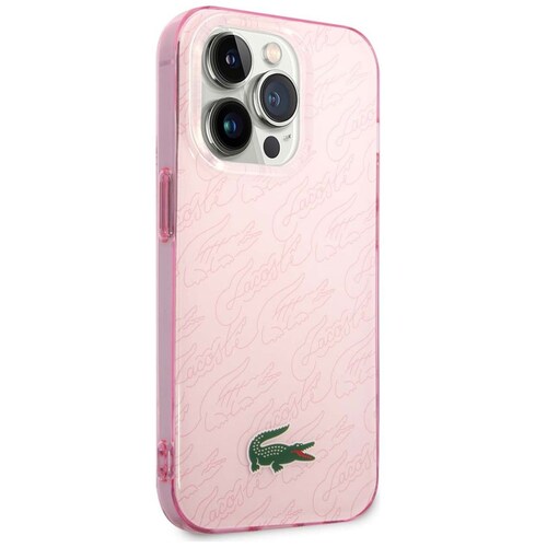 Funda Lacoste para Iphone 14 Pro Max Firma Rosa