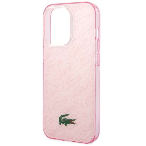 Funda Lacoste para Iphone 14 Pro Max Firma Rosa